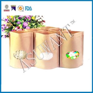 Σταθείτε τσάντες καφέ χαρτιού kraft