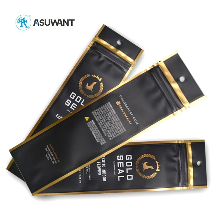 Heat Sealable Cigar Wraps Smokeless Packaging Smell Proof Zipper Bags