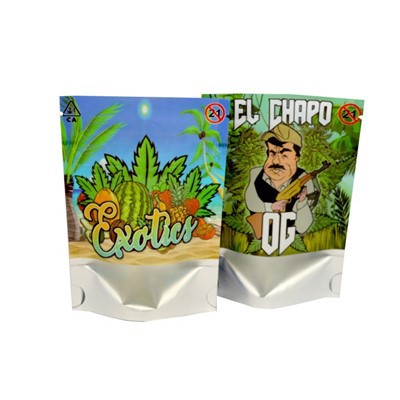 Προσαρμοσμένη εκτυπωμένη γυαλιστερή επιφάνεια πλαστικό φερμουάρ κλειδαριά μύλα μυρωδιά απόδειξη βότανα THC THC