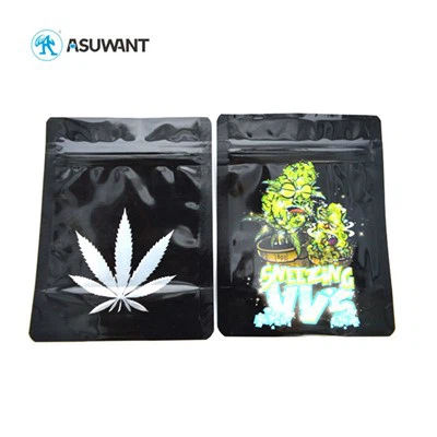 Kratom Dry Herb Smot Proof Proof Proof Beat με Zip Lock / Tear Notchs