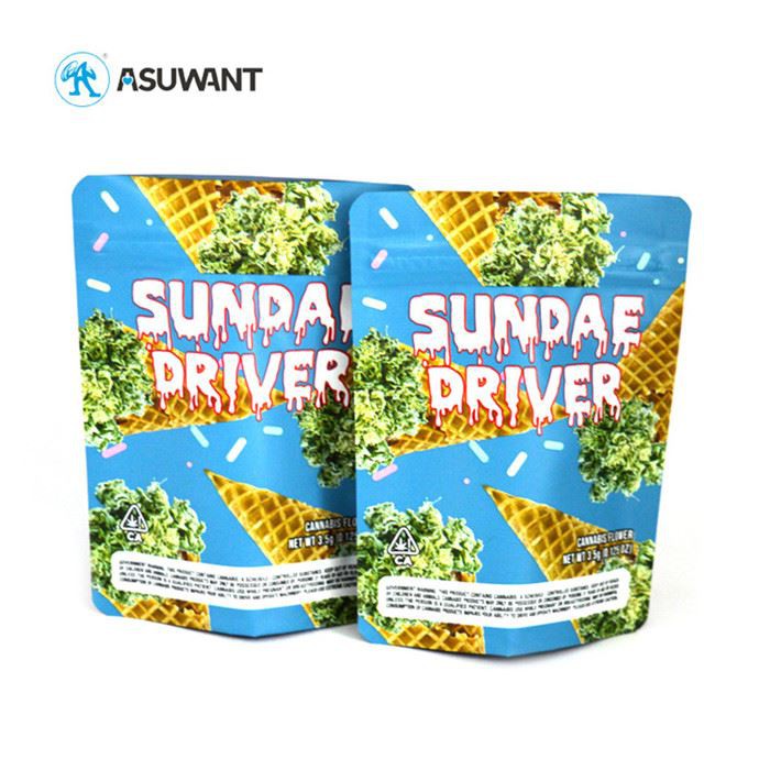 Sy / pr / 1 γραμμάριο λευκό φύλλο τσάντα συσκευασία ιατρικών σπόρων κάνναβης πλαστικό πλαστικό