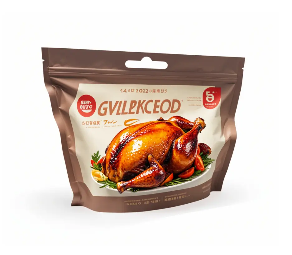 Microwavable Stand Up Pouch Roasted Chicken Bags factory