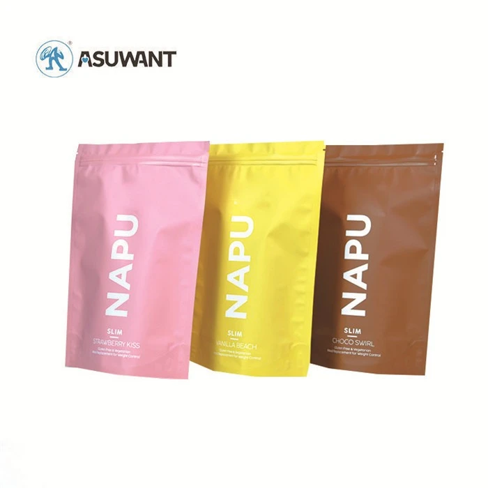 Custom Zip Lock Bag With Logo Resealable Pouch Plastic Packaging Bag Aluminum Foil Stand Up Pouch Powder Packaging Bags