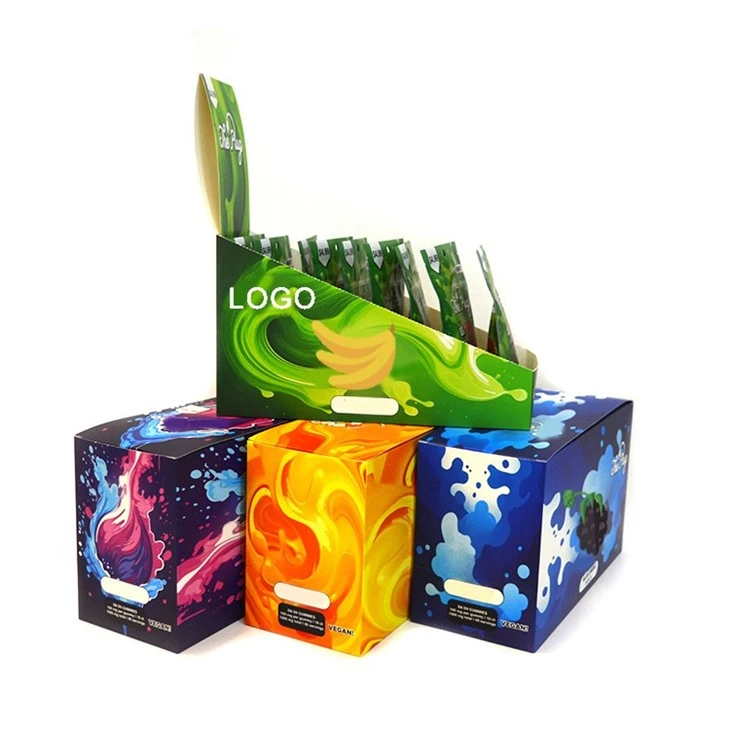 Paper Printed Top Counter Small Corrugated Carton Packaging Boxes For Retail Pre Roll Store Custom Cardboard Display Box